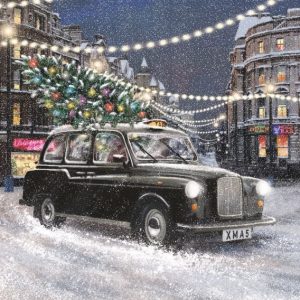 London Taxi driving at Christmas